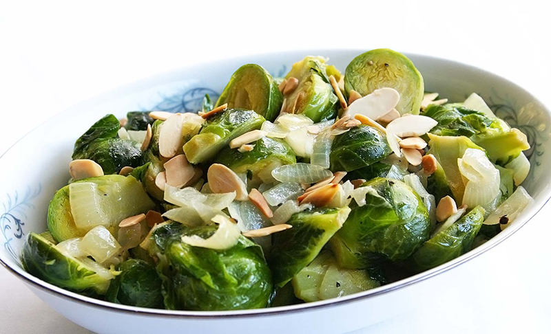 nutty brussels sprouts